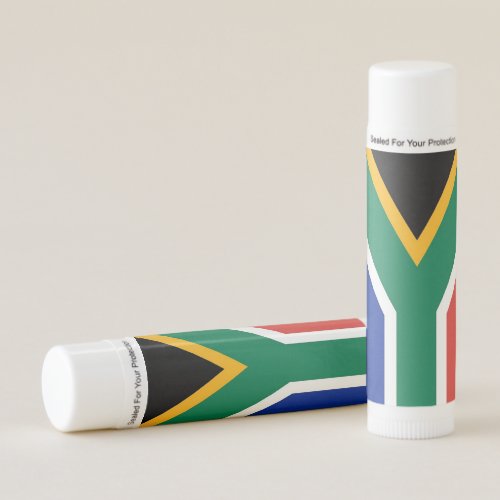 Patriotic Lip Balm with flag of South Africa