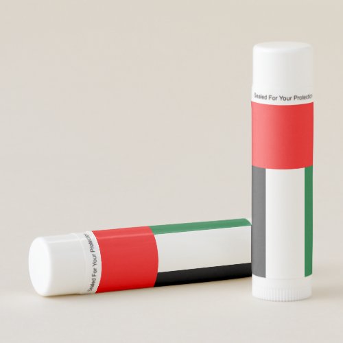 Patriotic Lip Balm with flag of UAE