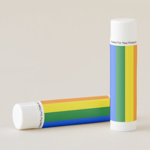 Patriotic Lip Balm with Pride flag of LGBT