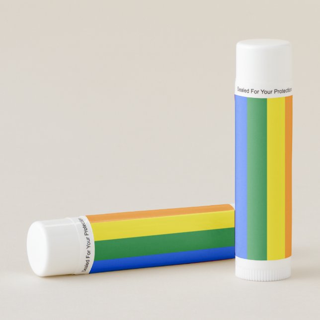Patriotic Lip Balm with Pride flag of LGBT (Front)