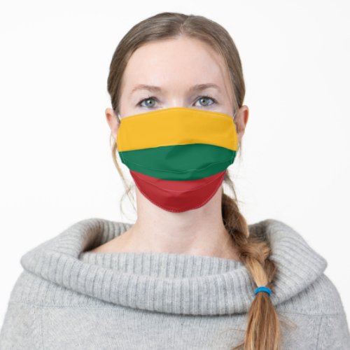 Patriotic Lithuania Flag Adult Cloth Face Mask