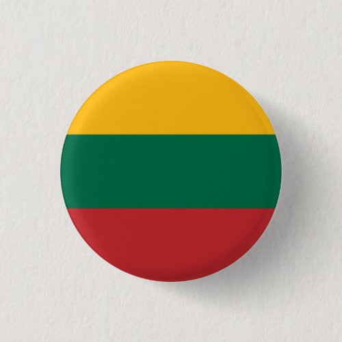 Patriotic Lithuania Flag Button