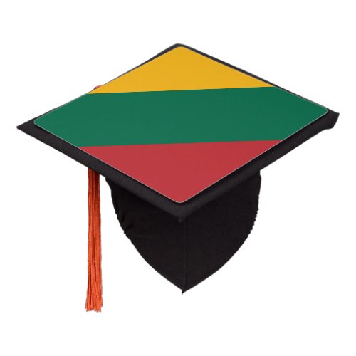 Patriotic Lithuania Flag Graduation Cap Topper