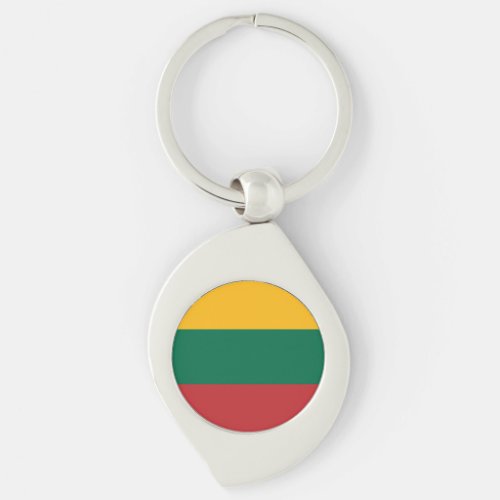 Patriotic Lithuania Flag Keychain