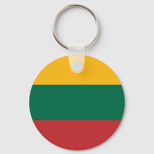 Patriotic Lithuania Flag Keychain