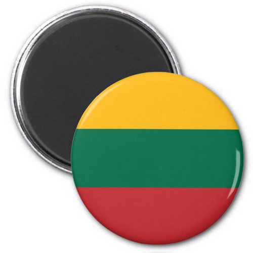 Patriotic Lithuania Flag Magnet