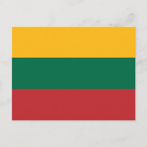 Patriotic Lithuania Flag Postcard