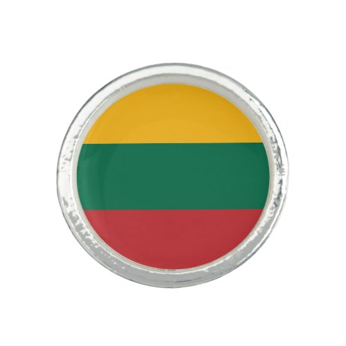 Patriotic Lithuania Flag Ring