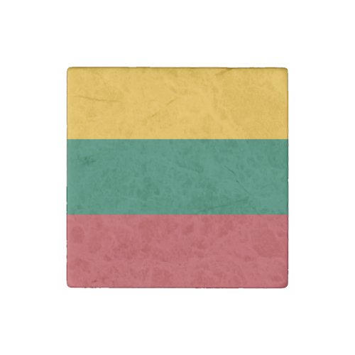 Patriotic Lithuania Flag Stone Magnet
