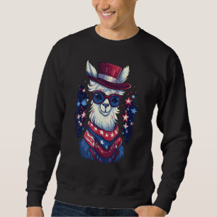 Patriotic Llama 4th Of July Sweatshirt