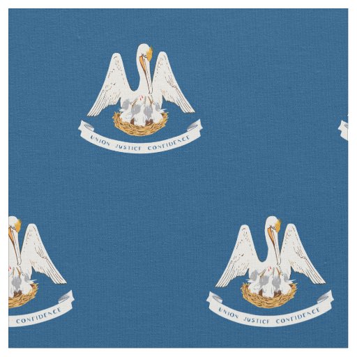 Patriotic Louisiana State Flag Fabric