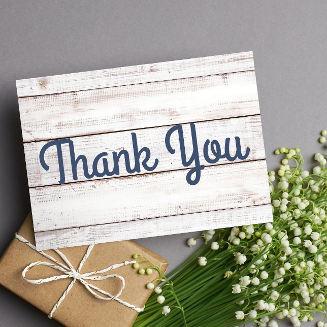 Patriotic Love II Fourth of July Wedding Thank You Card (Creator Uploaded)