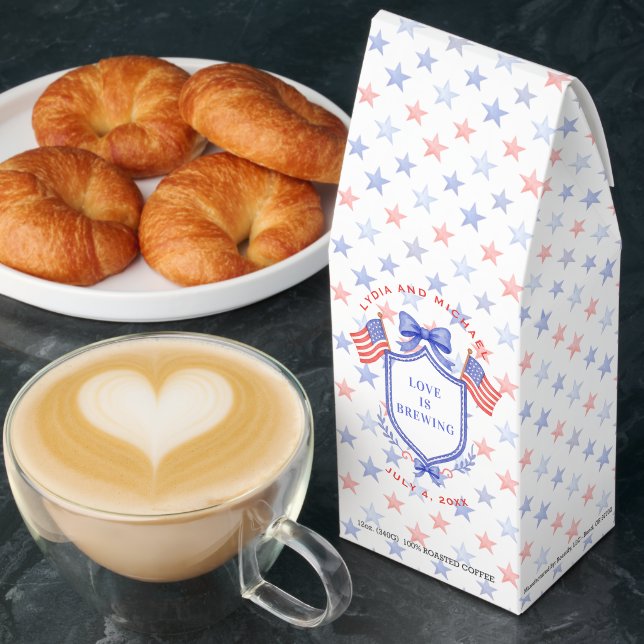 Patriotic Love is Brewing Wedding Roasted Coffee (Breakfast)