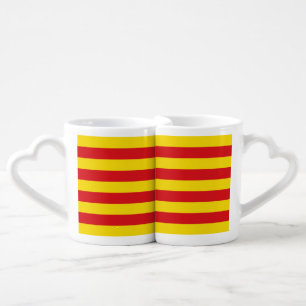 Patriotic lovers mugs with Flag of Catalonia