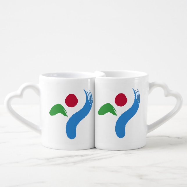 Patriotic lovers mugs with Flag of Seoul (Front Nesting)