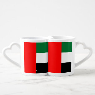 Patriotic lovers mugs with Flag of UAE