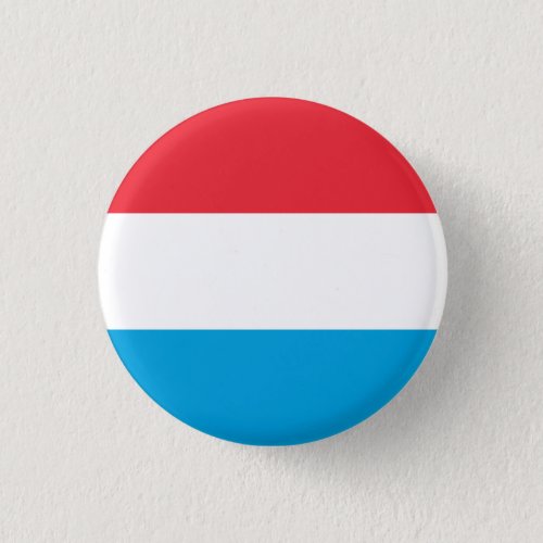 Patriotic Luxembourg flag Button