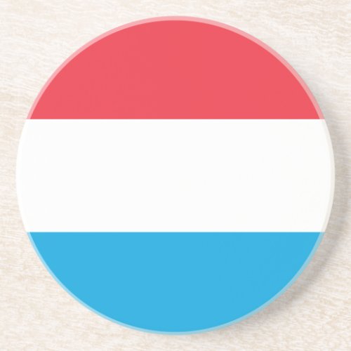 Patriotic Luxembourg flag Coaster