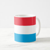Patriotic Luxembourg Flag Coffee Mug (Front Right)
