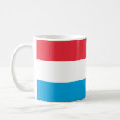 Patriotic Luxembourg Flag Coffee Mug (Left)