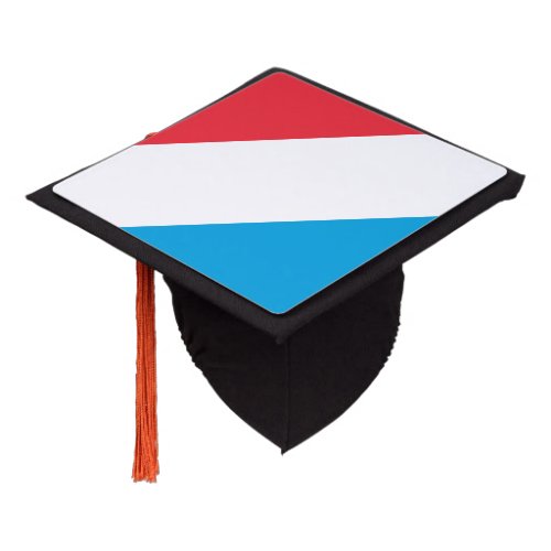 Patriotic Luxembourg Flag Graduation Cap Topper