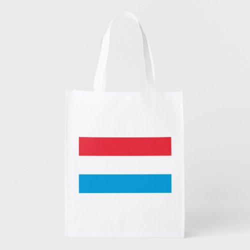 Patriotic Luxembourg Flag Grocery Bag