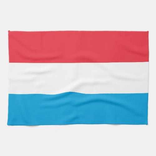 Patriotic Luxembourg Flag Kitchen Towel