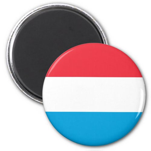 Patriotic Luxembourg Flag Magnet