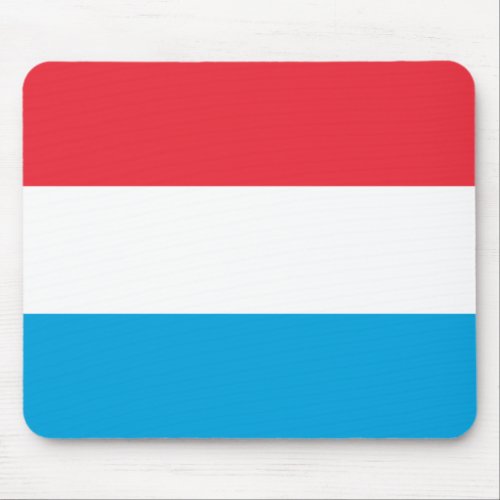 Patriotic Luxembourg Flag Mouse Pad