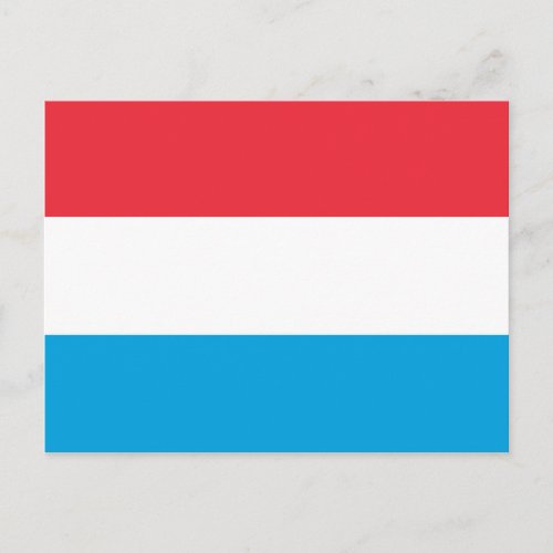 Patriotic Luxembourg Flag Postcard