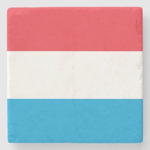 Patriotic Luxembourg Flag Stone Coaster