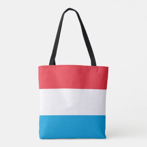 Patriotic Luxembourg Flag Tote Bag