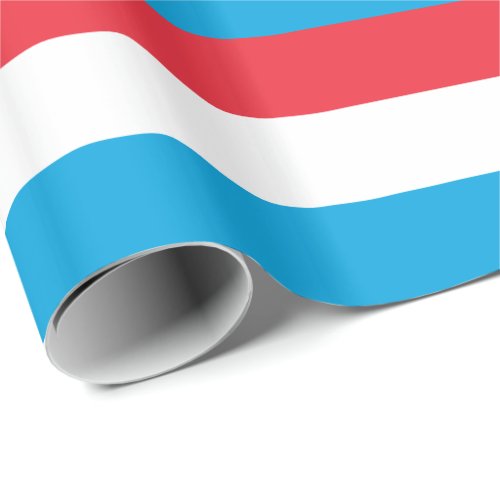 Patriotic Luxembourg Flag Wrapping Paper