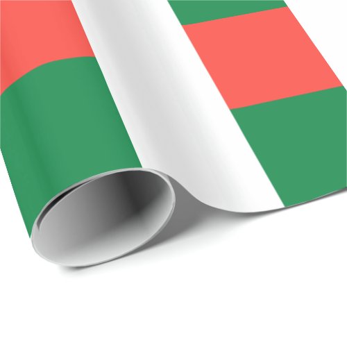 Patriotic Madagascar Flag Wrapping Paper