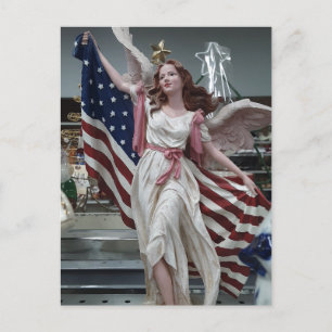 Patriotic Maiden Postcard