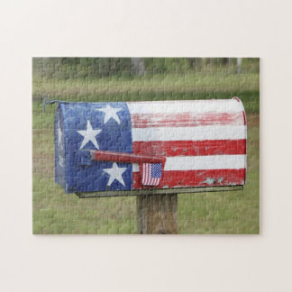 Patriotic Mailbox Jigsaw Puzzle
