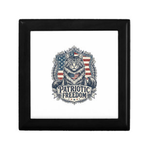 Patriotic Maine Coon Cat Gift Box