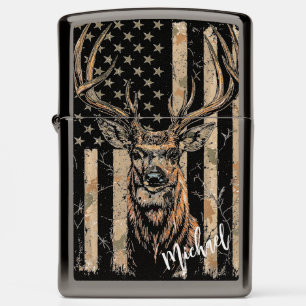  Patriotic Majesty: Deer of the Heartland Zippo Lighter