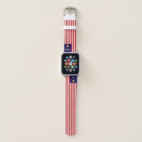 Patriotic Malaysia Flag Apple Watch Band