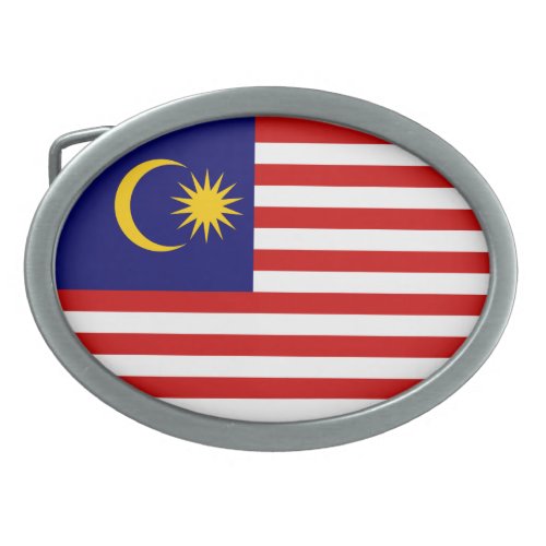 Patriotic Malaysia Flag Belt Buckle