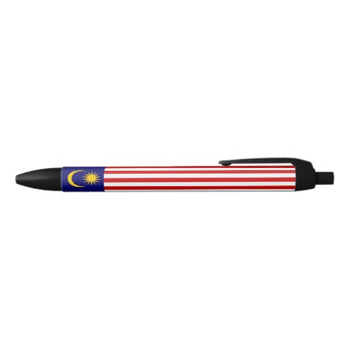 Patriotic Malaysia Flag Black Ink Pen