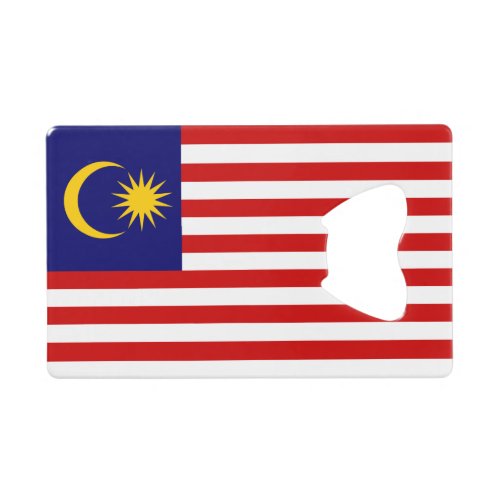 Patriotic Malaysia Flag Credit Card Bottle Opener