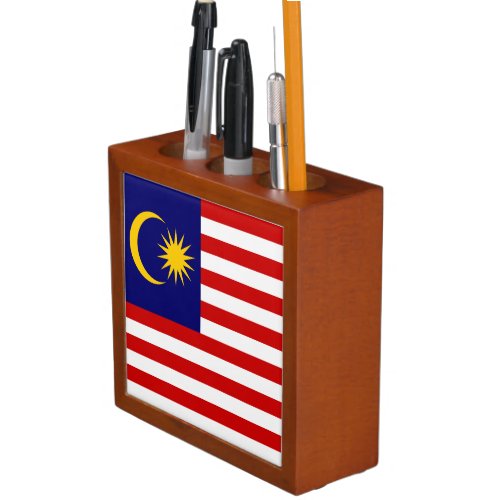 Patriotic Malaysia Flag Desk Organizer