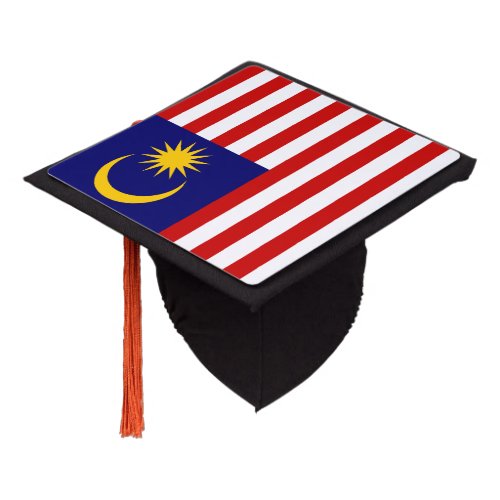 Patriotic Malaysia Flag Graduation Cap Topper