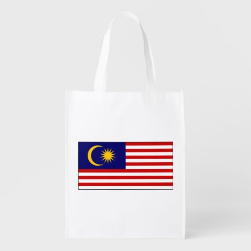 Patriotic Malaysia Flag Grocery Bag