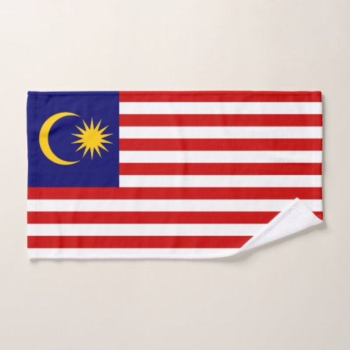 Patriotic Malaysia Flag Hand Towel