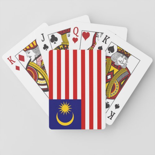 Patriotic Malaysia Flag Poker Cards