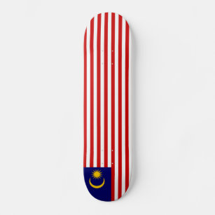 Patriotic Malaysia Flag Skateboard