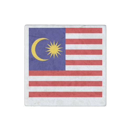 Patriotic Malaysia Flag Stone Magnet