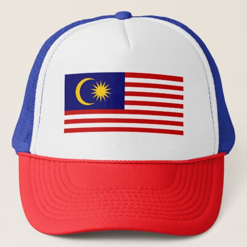 Patriotic Malaysia Flag Trucker Hat